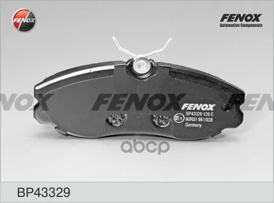 Колодки Тормозные Дисковые Fenox Bp43329 FENOX арт. BP43329