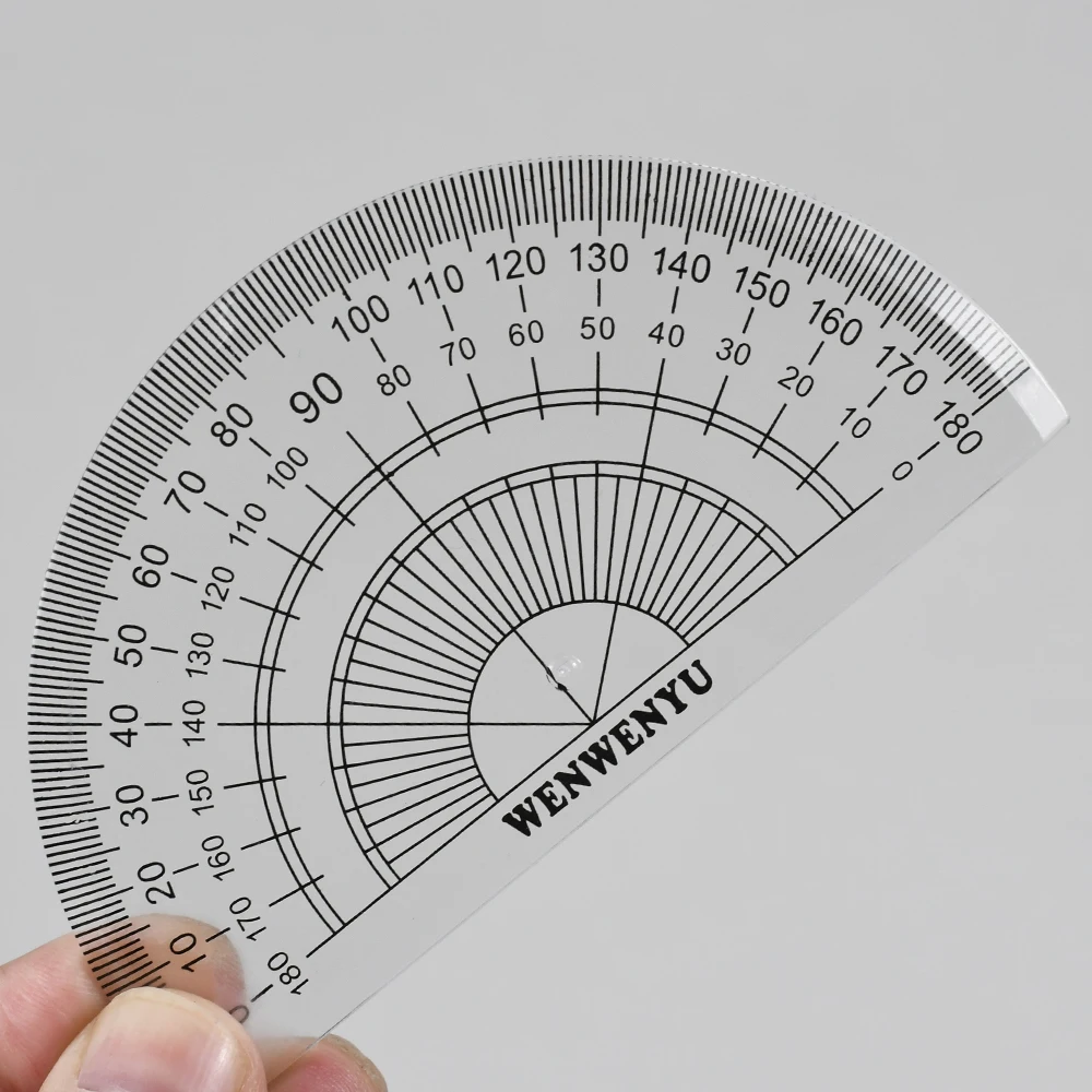JS-2015 4 pcs/ set high quality ruler protractor student mathematics geometry plastic triangle ruler set office school supplies