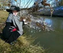 CUHAKCI-mallas con estampado Floral para mujer, Leggings con grafiti, diseño elástico Vintage, pata de gallo, W056