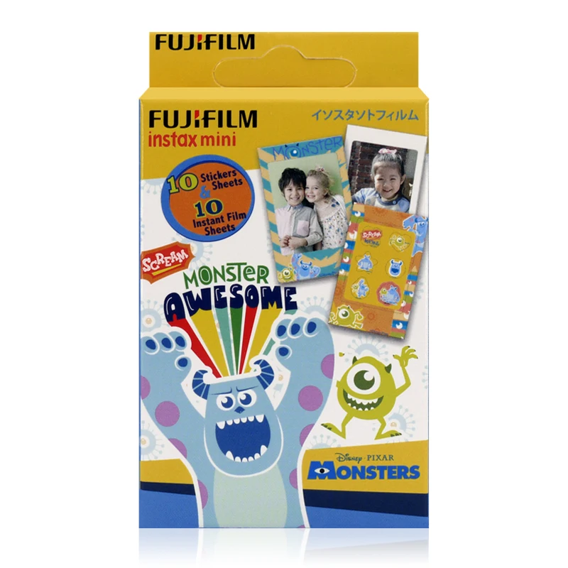 Fujifilm Instax Mini Monsters стикер мгновенный 10 пленка для Fuji Mini 7s 8 25 50s 70 90& Share SP-1