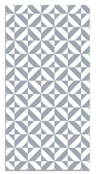 

Panorama Vinyl Rug Blue Geometry - Kitchen Carpet Anti-Slip Flame Retardant - Living Room Rug - XXL Rugs - PVC Rugs