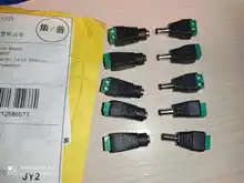 Conector hembra y macho de corriente continua, adaptador de toma de corriente para tira de luz LED 3528/5050/5730, 2,1x5,5 mm, 5 unidades de cada tipo