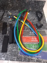 Juego de bandas de resistencia para Fitness, equipo de gimnasio de resistencia, expansor de entrenamiento elástico, 15 Uds.