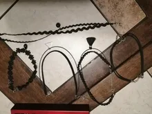 Collar de cadenas de encaje multicapa para niñas, 11 Uds., Gargantilla elástica gótica exquisita, joyería para niños