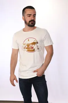 

Angemiel Wear Vector Motor Cotton White Men 'S T-Shirt