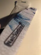 Lima de uñas en forma de media luna, pulidor lavable, lijar y pulir, pedicura, herramientas de arte de uñas, 1 ud.