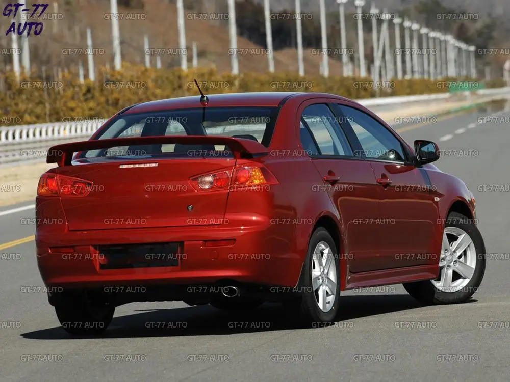 Спойлер на крышку багажника для Mitsubishi Lancer X 2007- штатный вид внешний материал ABS пластик Стайлинг тюнинговая накладка