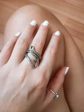 Anillo de Plata de Ley 925 con diseño de calamar, joyería gótica de alta calidad con diseño de pulpo en mar profundo, tamaño ajustable abierto