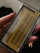 QSTY 60 uds. Natural largo conjunto de pestañas individuales Extensión Profesional 10D visón pestañas falsas maquillaje pestañas blandas de imitación