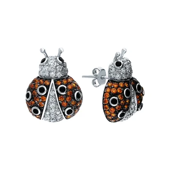 

Silver earrings with cubic zirconia sunlight sample 925