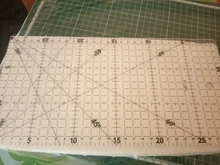 Regla para dibujo de 30x15cm, regla de Patchwork de Material acrílico de alta calidad, regla transparente, escala, dibujo de línea de oficina y escuela