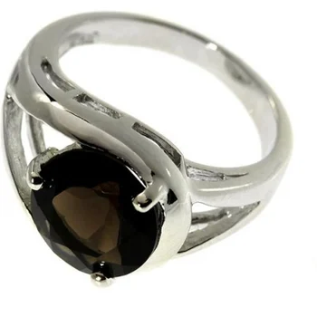 

Jay VI ring with 1 раухтопазом made of silver