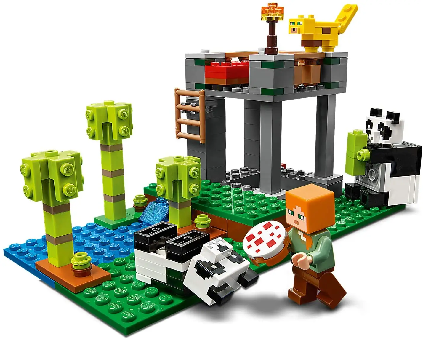 LEGO®Minecraft™Panda Slot (204 piece) panda Alex The Ocelot fish diamond digging accessory block leisure gift hobby minecraft lego LEGO®Minecraft™Panda Slot (204 piece) panda Alex The Ocelot fish diamond digging accessory block leisure gift hobby minecraft lego