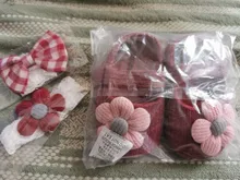 FOCUSNORM-zapatos de cuna para bebés recién nacidos, gancho con forma de flor de algodón, corcho suave, 6 colores + diadema