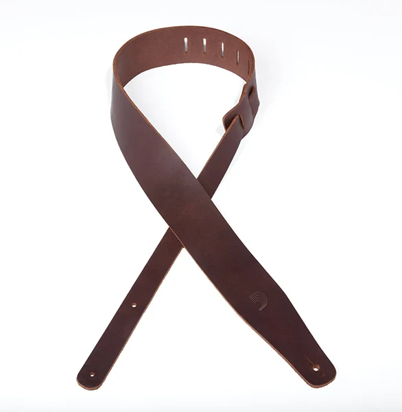 25TL01-DX Thick Leather Кожаный ремень для гитары, 63,5мм, коричневый, Planet Waves