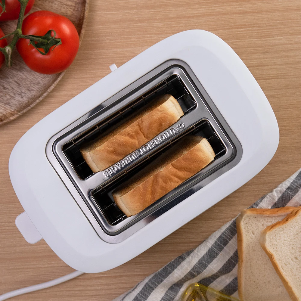 Cecotec Vertical toaster Toast & Taste black & white. Extra wide slots,  reheat, defrost and cancel