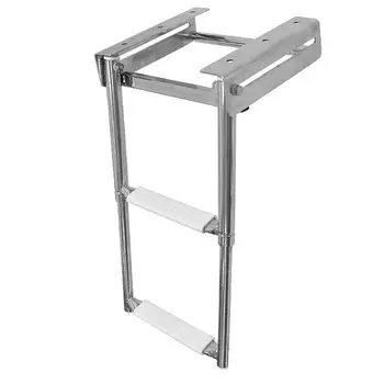 

Telescopic ladder/retractable 2-stage, White steps 040104wt