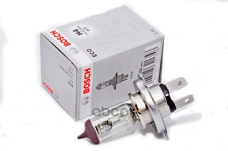 Лампа Накаливания Eco H4 12v 60/55w P43t Bosch арт. 1987302803