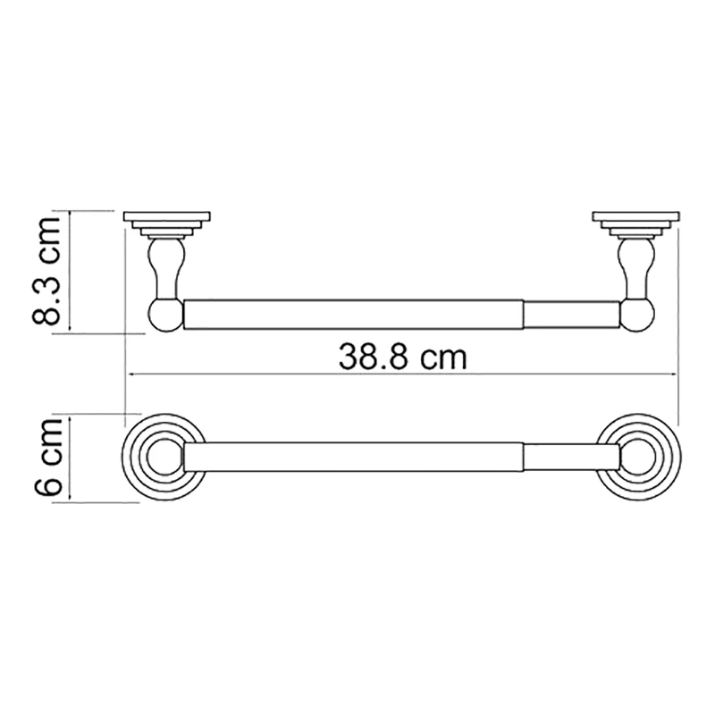 Бумагодержатель WasserKRAFT Ammer K-7022, 32cm