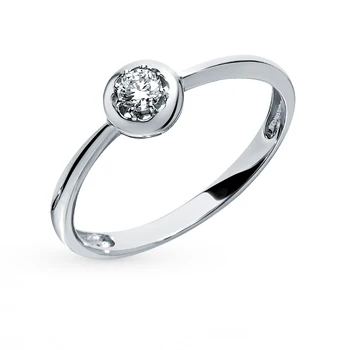 

Gold ring with diamonds sunlight sample 585