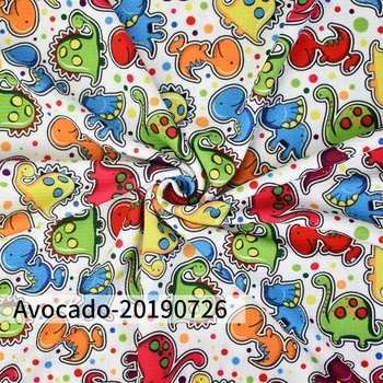 

Huangtao Diy 50X140cm Printed Dinosaur Cartoon Character Pattern Fashion Liverpool Bullet Fabric No MOQ Polyester Fabric