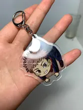 Llavero acrílico transparente de doble cara de dibujos animados, jujutsu, kaisen