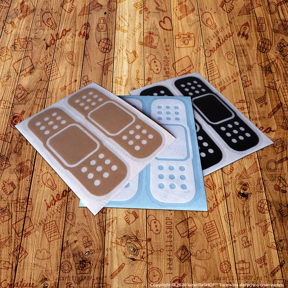 2Uds Divertidas Tirita Tapa Arol Azos Pegatinas Sticker Vinilo Coche Arol Azos Moto Portatil Bike Casco Quad Laptop Lazarillashop