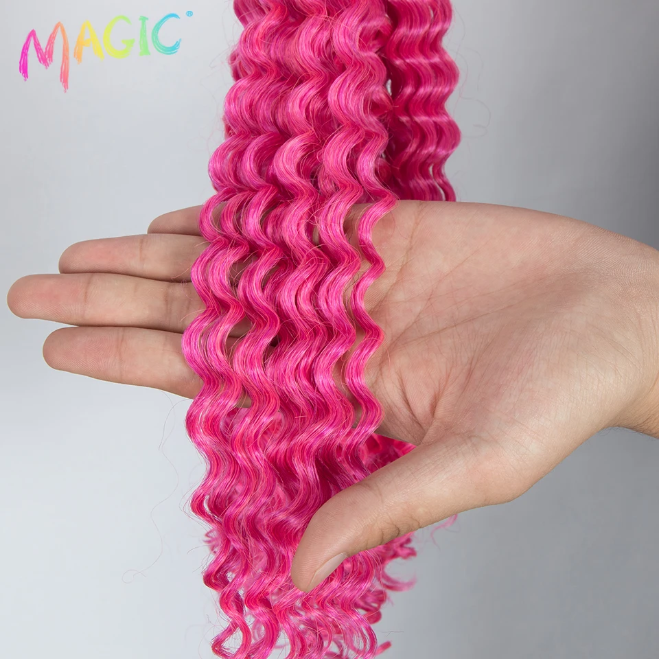 Onda de Água Magia Paixão Torção Crochê Cabelo Extensão Afro Kinky Encaracolado Ombre Cor Pacotes 3 Pçs Trança Sintético 18 Computers & Electronics