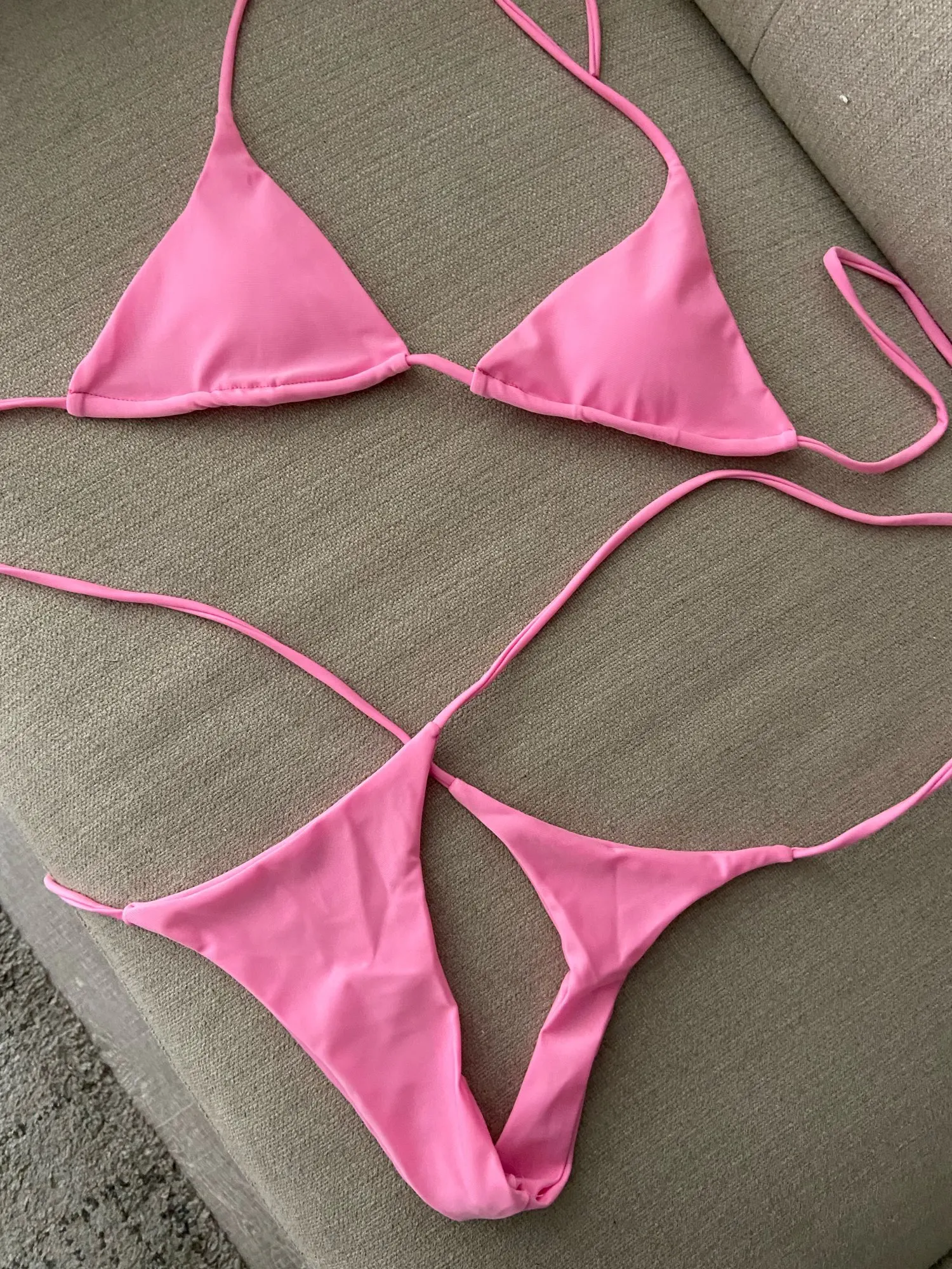 2pcs Sexy Women Summer Swimwear Bikini Set Bra Tie Side G String Thong Beach Triangle Suit Swimsuit Bathing Suit Swimming Suit|Bikini Set|   - AliExpress
