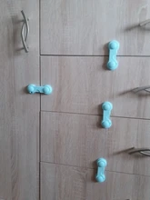 10 unids/lote cerradura de seguridad para armario de niño, cerradura de nevera para puertas de niño, cerradura de cajones, cierre de plástico para armario de seguridad para bebé