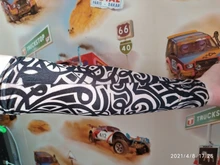 Tatuajes geniales mangas de brazo mano de dibujos animados de protección solar de baloncesto de ciclismo, de Golf equipo barato precio manga del tatuaje