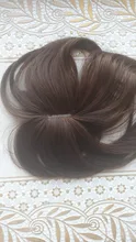 Halo Lady-Clip de belleza para mujer, cabello humano con explosión de flequillo, pieza central, pelo lacio brasileño no Remy para la pérdida de cabello