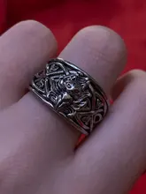 Anillo Vintage de plata fina con cola de zorro para hombre y mujer, Joyería de Halloween de fiesta Steampunk, regalos