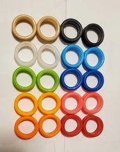 10 piezas tijeras de pelo anillo de dedo de silicona corte de pelo tijera anillo salón peluquería accesorios