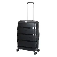 Чемодан пластиковый на четырех колесах BAUDET,(размер M) 58,6 л