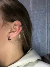 Cadena de acero inoxidable para hombres y mujeres, Clip para las orejas, pendientes de nueva moda, ornamento, bts-20 al por mayor