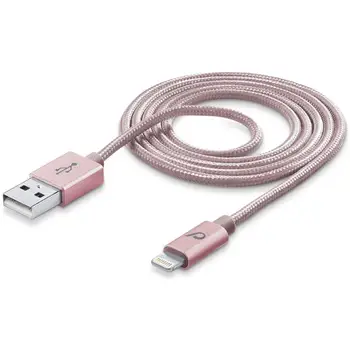

Cellularline Lightning Apple cable for charging and data sync for devices Apple Pink