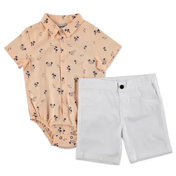 

ebebek Miniland Hawai Cotton Short Sleeve Shirt - Pants 2 pcs Set