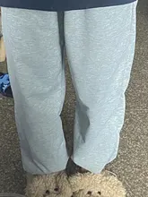 QWEEK-pantalones de chándal para correr para mujer, de cintura alta holgado Pantalón deportivo, informal, de talla grande