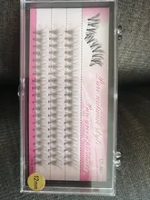 1 caja de 60 extensiones de pestañas 10 mechones de pestañas postizas, pestañas postizas a mano, pestañas al por mayor, envío gratis