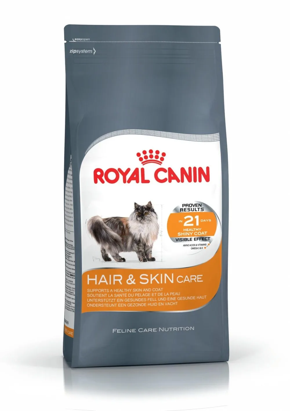 Royal Canin корм для волос и кожи для чувствительных мохнатых кошек 2 кг здоровое Кормление для роста питомец устойчивость Флора поддержка