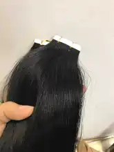 Human-Hair-Extensions Tape Skin Weft Remy-Hair Straight Double-Sided Bigsophy 24-26inch