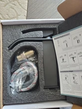 Sink-Faucet Washbasin-Tap Cold-Water-Mixer Brass Bathroom Black Deck Mounted Hot