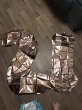 Globos numéricos de 32 y 40 pulgadas, figuras grandes de oro rosa, plata y negro, globos de aluminio para decoración de fiestas de cumpleaños y bodas