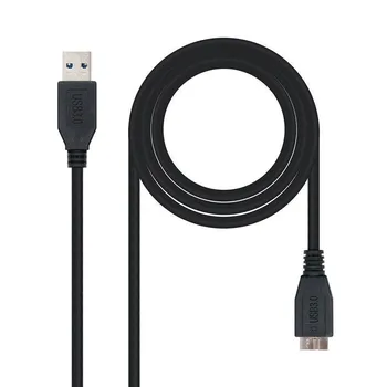 

Cable usb 3.0 nanocable 10.01.1101-bk - tipo a/m-micro b/m - negro - 1m