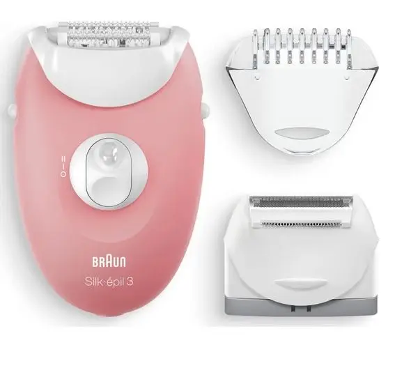 Braun Silk-épil 3 3440 Портативный электрический эпилятор Женский эпилятор Женский эпилятор Безболезненное средство для удаления волос Депиляция лица