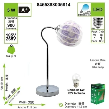 

Lámparas de escritorio Moderna de mesa Con LED 5W (equivalente 40W) color morado