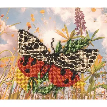 

B209 set for embroidery with beads 'Tiny ''тропиканка', 18x15 cm
