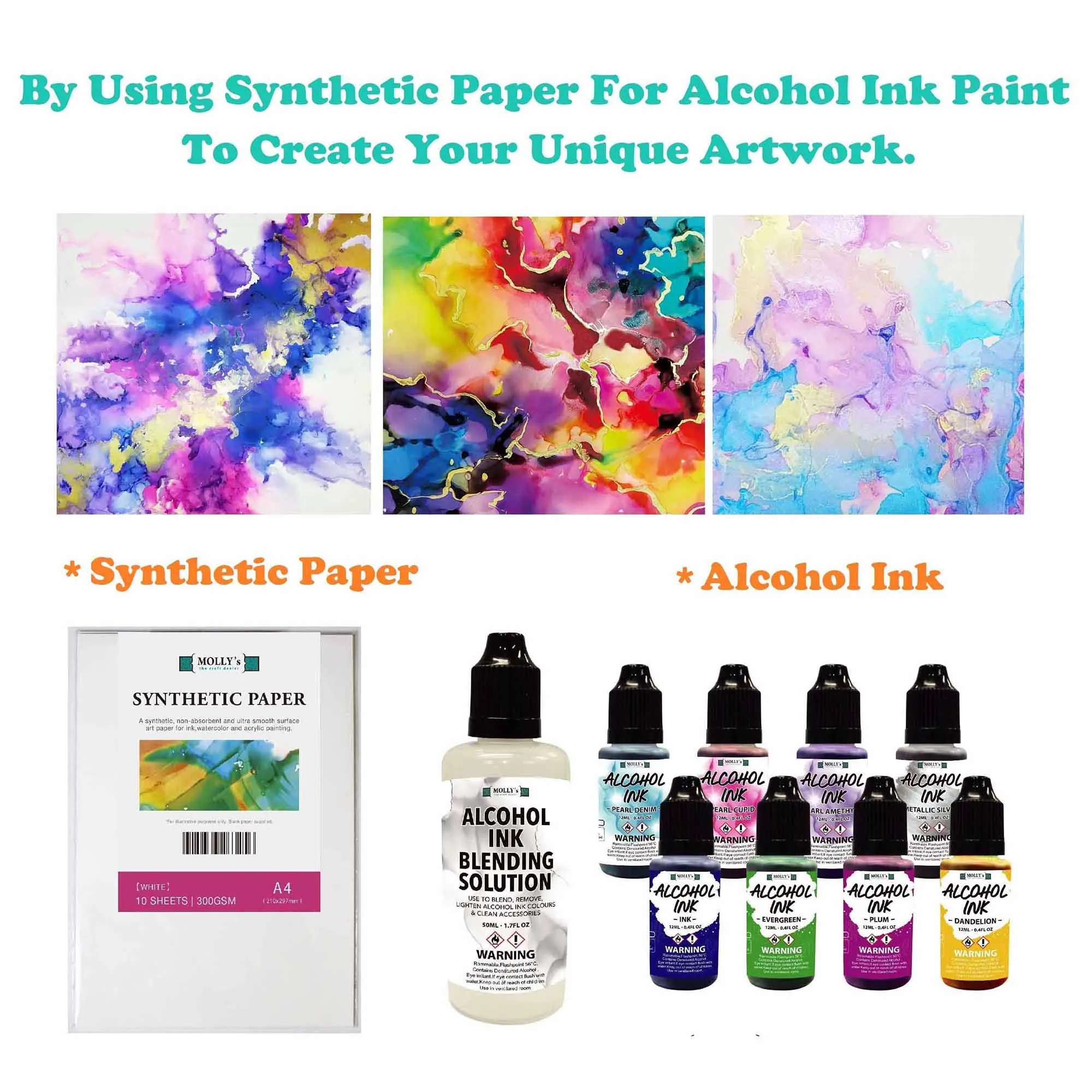 Scrapbooking Paper Alcohol Ink Paper White A4 Smooth Synthetic Paper Yupo For Alcohol Ink Painting Drawing DIY Crafts
