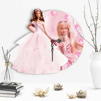 

Decorative Barbie Design Wooden Wall Clock-2